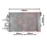 Condenseur Avec Bouteille Pour Opel Astra H De Mars 2004 À 2010 Version 1.4i 59kw