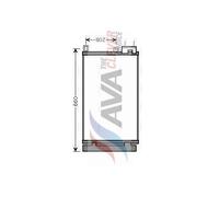 Condenseur, climatisatio AVA COOLING FTA5357D pour LINEA (323_, 110_) 1.4 2007-