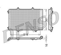 Condenseur, climatisatio DENSO DCN07013 pour CITROEN C2 (JM_) 1.6 2005-2009