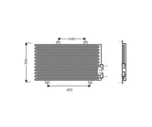Condenseur, climatisation AVA COOLING AL5063