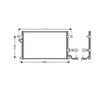 Condenseur, climatisation AVA COOLING DW5056D AVA