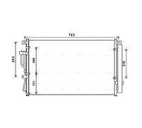 Condenseur, climatisation AVA COOLING HY5345D AVA