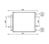Condenseur, climatisation AVA COOLING JR5053D