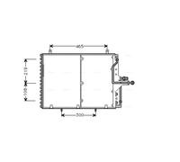 Condenseur de climatisation R 134a MS5169 AVA QUALITY COOLING pour MERCEDES-BENZ