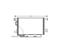 Condenseur, climatisation AVA COOLING MS5360D AVA