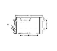 Condenseur, climatisation AVA COOLING OL5367D AVA