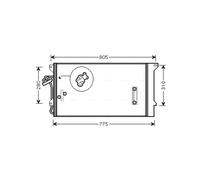 Condenseur, climatisation AVA COOLING VNA5244D AVA