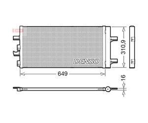 Condenseur, climatisation DENSO DCN05104