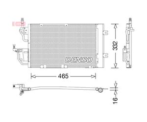 Condenseur, climatisation DENSO DCN20037