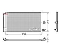 Condenseur, climatisation DENSO DCN33014