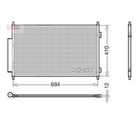 Condenseur, climatisation DENSO DCN40027