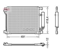 Condenseur de climatisation R 134a DCN46025 DENSO pour NISSAN JUKE