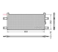 Condenseur, climatisation DENSO DCN99069