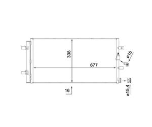 Condenseur, climatisation MAHLE AC 102 000S