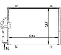 MAHLE AC 176 000S Condenseur, climatisation