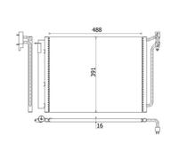 Condenseur, climatisation MAHLE AC 311 001S