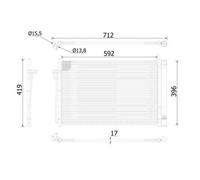MAHLE ORIGINAL AC 344 000S Condenseur, climatisation