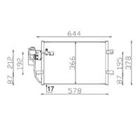 Condenseur, climatisation MAHLE AC 351 000S