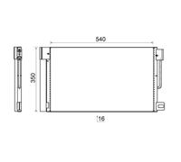 Condenseur, climatisation MAHLE AC 367 000S