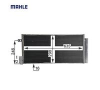 Condenseur, climatisation MAHLE AC 505 001S