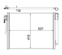 Condenseur, climatisation MAHLE AC 596 000S