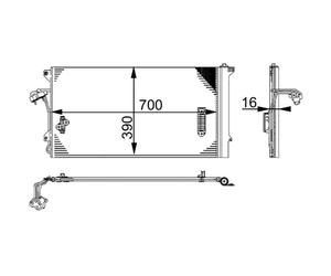 Condenseur, climatisation MAHLE AC 659 000S