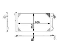 MAHLE ORIGINAL AC 672 000S Condenseur, climatisation