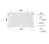 Condenseur, climatisation MAHLE AC 786 000S
