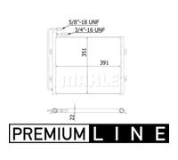 Condenseur, climatisation MAHLE AC 940 000P
