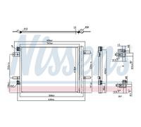 Condenseur, climatisation NISSENS 941091 OPEL GRANDLAND X Van 2 2017-2021
