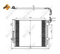 Condenseur, climatisation NRF 350054