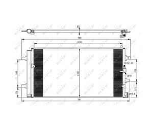 Condenseur, climatisation NRF 350069