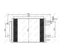 Condenseur, climatisation NRF 350073