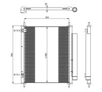 Condenseur, climatisation NRF 350326