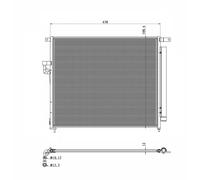 Condenseur, climatisation NRF 350425