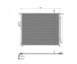 Condenseur, climatisation NRF 350425