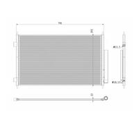 Condenseur, climatisation NRF 350426