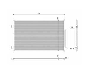 Condenseur, climatisation NRF 350426