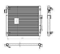Condenseur, climatisation NRF 350447
