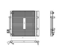 Condenseur, climatisation NRF 350448