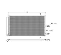 Condenseur, climatisation NRF 350450