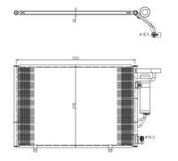 Condenseur, climatisation NRF 350456