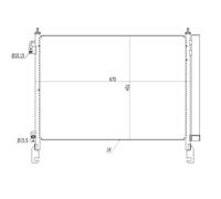 Condenseur, climatisation NRF 350460