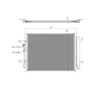Condenseur, climatisation NRF 350471