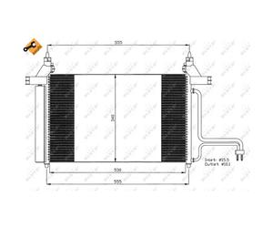 Condenseur, climatisation NRF 35495