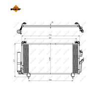 NRF Condenseur de climatisation 35755 pour Mitsubishi Outlander I