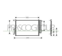 Condenseur, climatisation PRASCO AA080C003