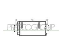 Condenseur Climatisation Prasco AD024C001 Prascoselection pour Audi
