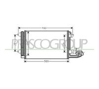 PRASCO AD320C001 Condenseur, climatisation
