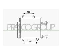 PRASCO CI206C001 Condenseur, climatisation